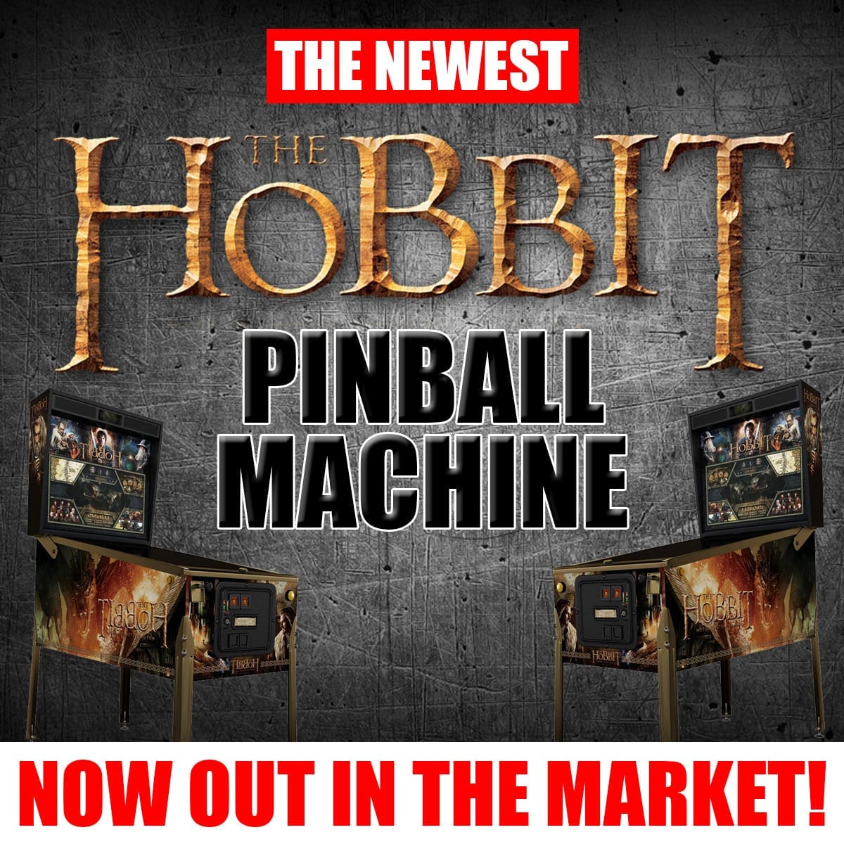 The Newest The Hobbit Pinball Machine now out in the Market!