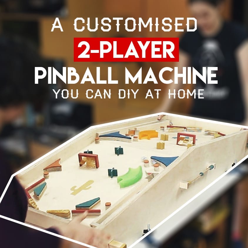 A Customized 2 Player Pinbal Machine You can DIY at Home Featured